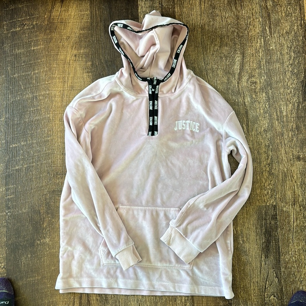 Justice sweatshirt.